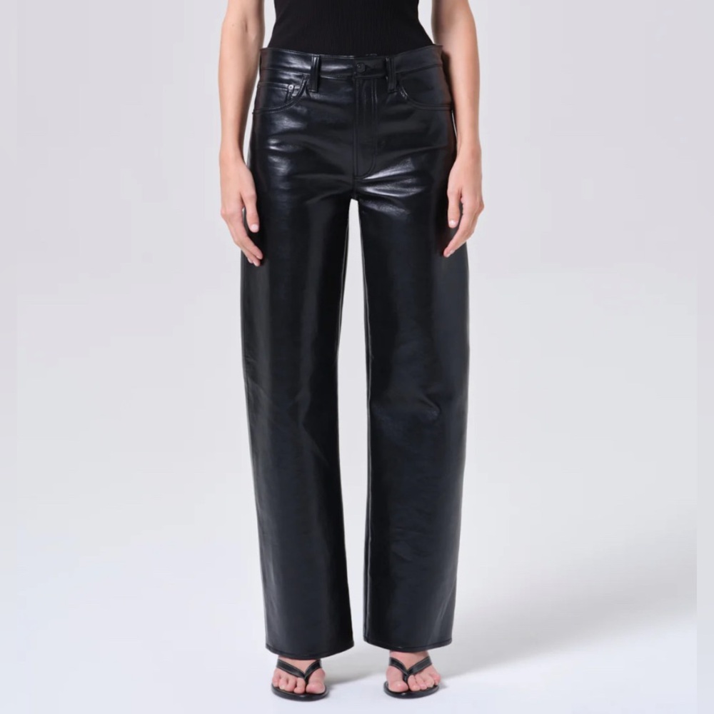 AGOLDE ARC JEAN 32" (RECYCLED LEATHER) IN DETOX // Size 24